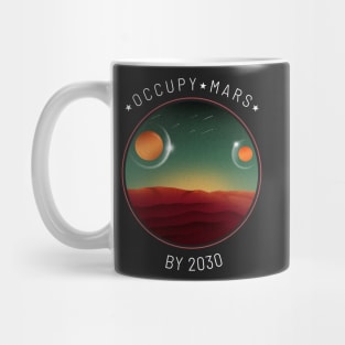 Occupy Mars By 2030 Two Moons Mug